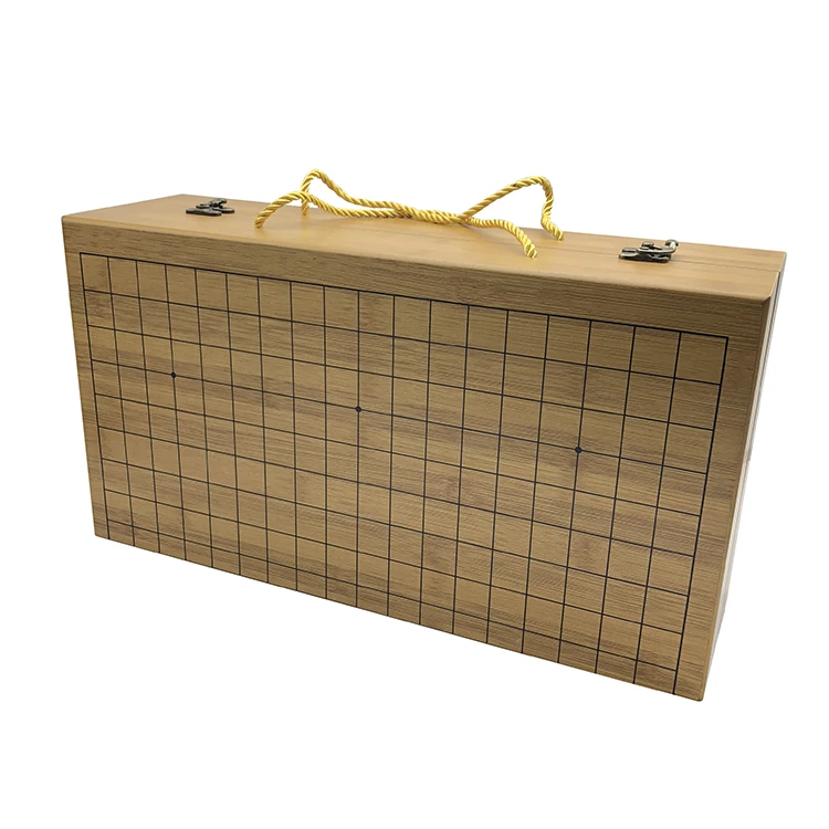 Высококачественная доска из натурального ДВП для печати логотипа на заказ, китайская игровая коробка, деревянная коробка для хранения