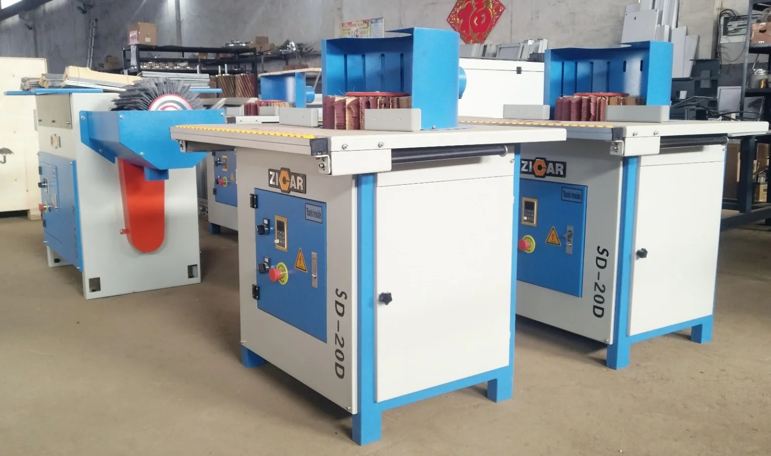 Zicar Wood Brush Polishing Sander Machine Woodworking Sanding Polish