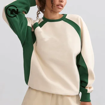 Custom Logo Crew Neck Yoga Long Sleeve Workout Running Pullover Women Loose Sports Sweatshirts