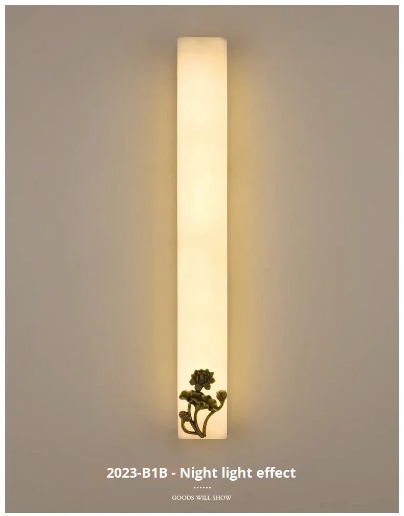 product new chinese style long strip led wall lamp aluminum 3000k warm modern living room background decoration slot inlaid high end-14