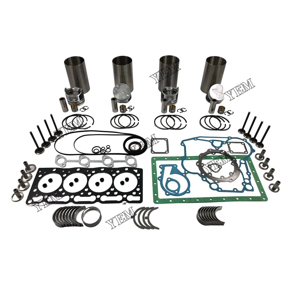 For Kubota Engine V1505 V1505D V1505-E V1505T Overhaul Rebuild Kit High Quality 3
