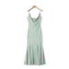Vestido lencero verde Mambo