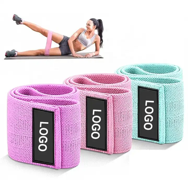 Hip Circle Band Legs Glut Shape Fitness Exercise Cotton Elastic Weight Lifting Yoga Pilates Abs Workout Resistance Bands