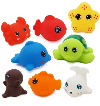 Factory Direct Sale Wholesale vinyl bath duck toy Bathtime baby bath toys elephant squirt shower baby water bath toys