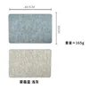 Blue-gray rectangular placemat