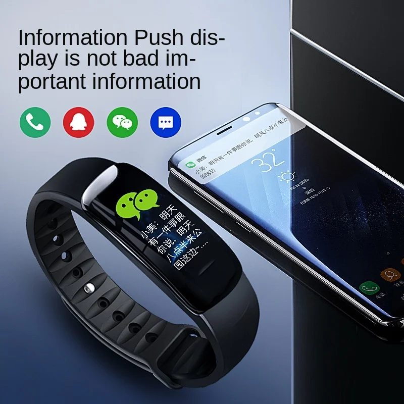 Smart Bracelet Wristband Heart Rate Blood Pressure Monitor