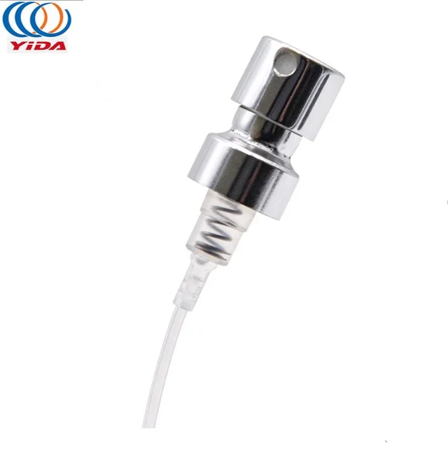 
Алюминиевый парфюмерный насос на заказ, насос для тонкого запотевания, пластиковый сопло, алюминиевый насос 