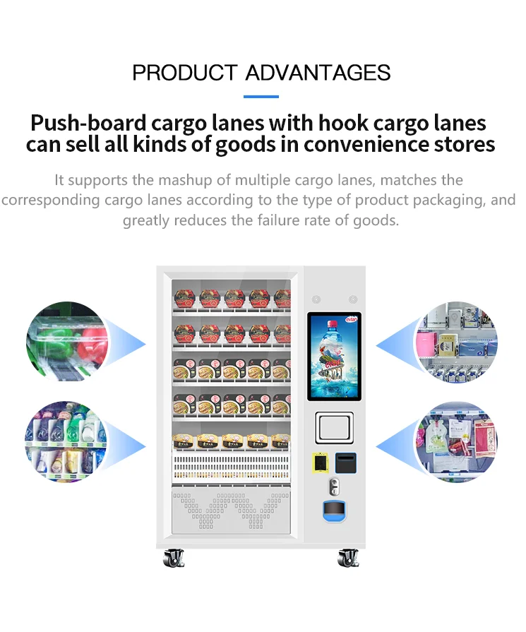 Frozen Food Fast Food Elevator Vending Machines For Retail Items Buy