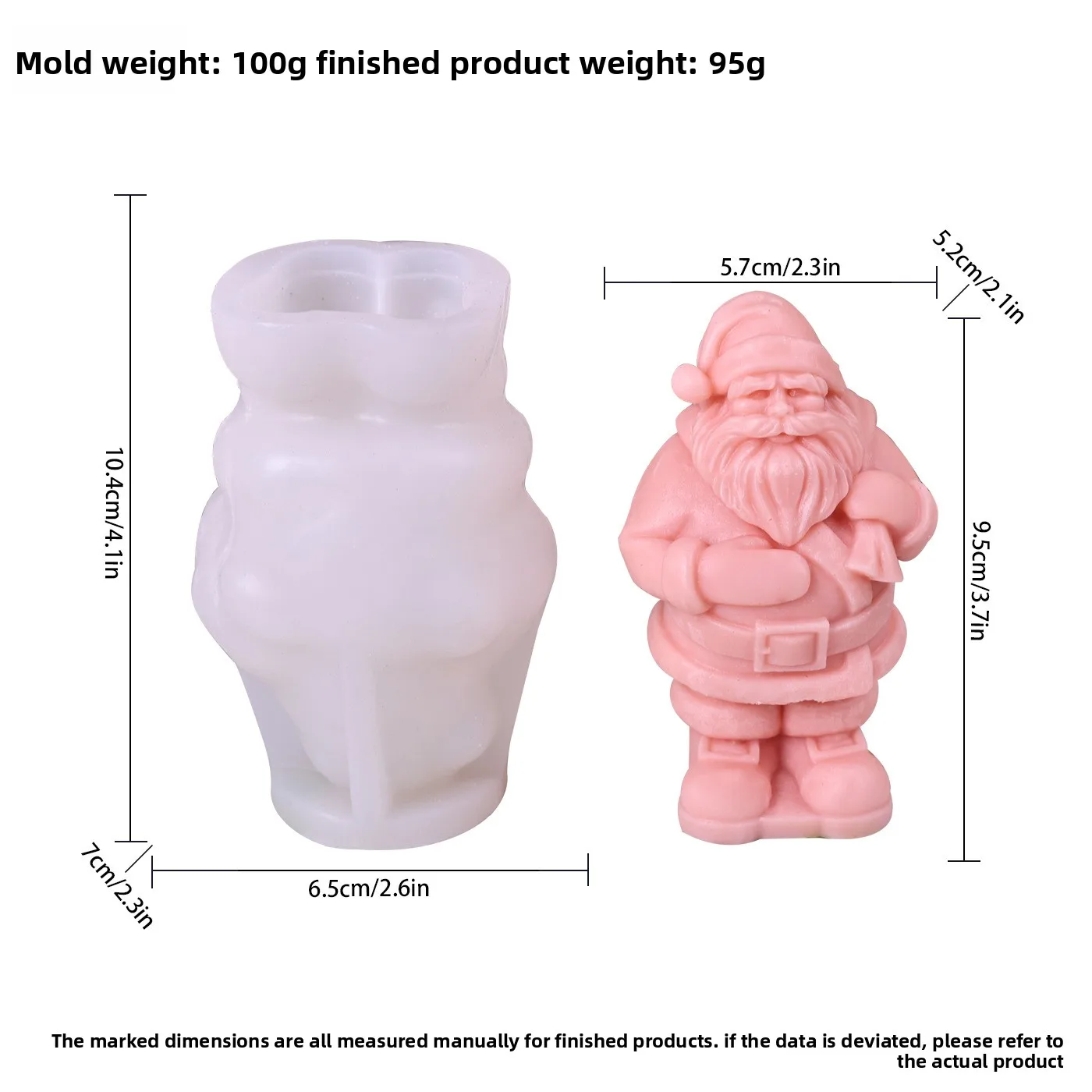 Wholesale Santa Claus Silicone Mold Set Handmade Cake Tools for Aromatherapy Baking Christmas Ornaments and Candles factory