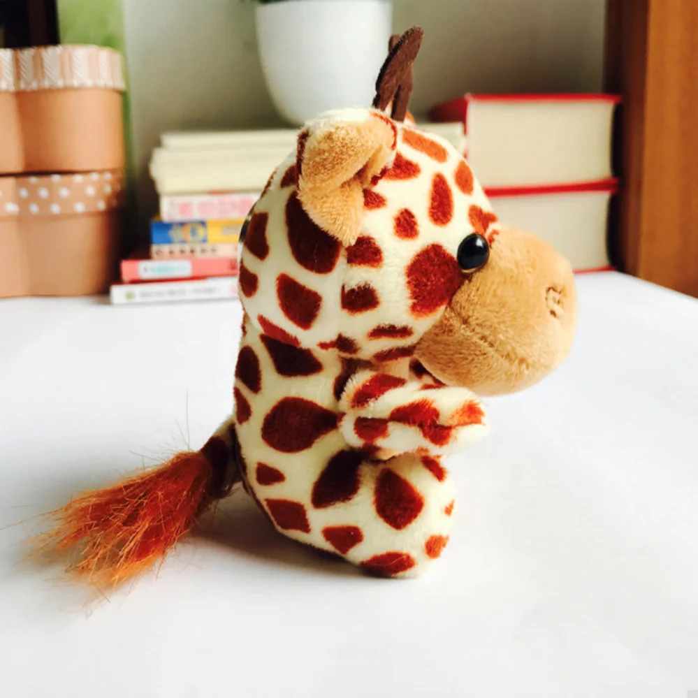 Mini Monkey Tiger Giraffe Lion Elephant Stuffed Forest Animal Toys Cute