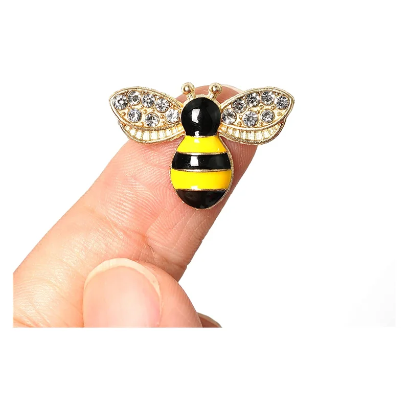 20 Pcs Enamel Bee Charms Pendants Rhinestone Enamel Craft Embellishments  Crafting for DIY Handmade Crafts (multi)