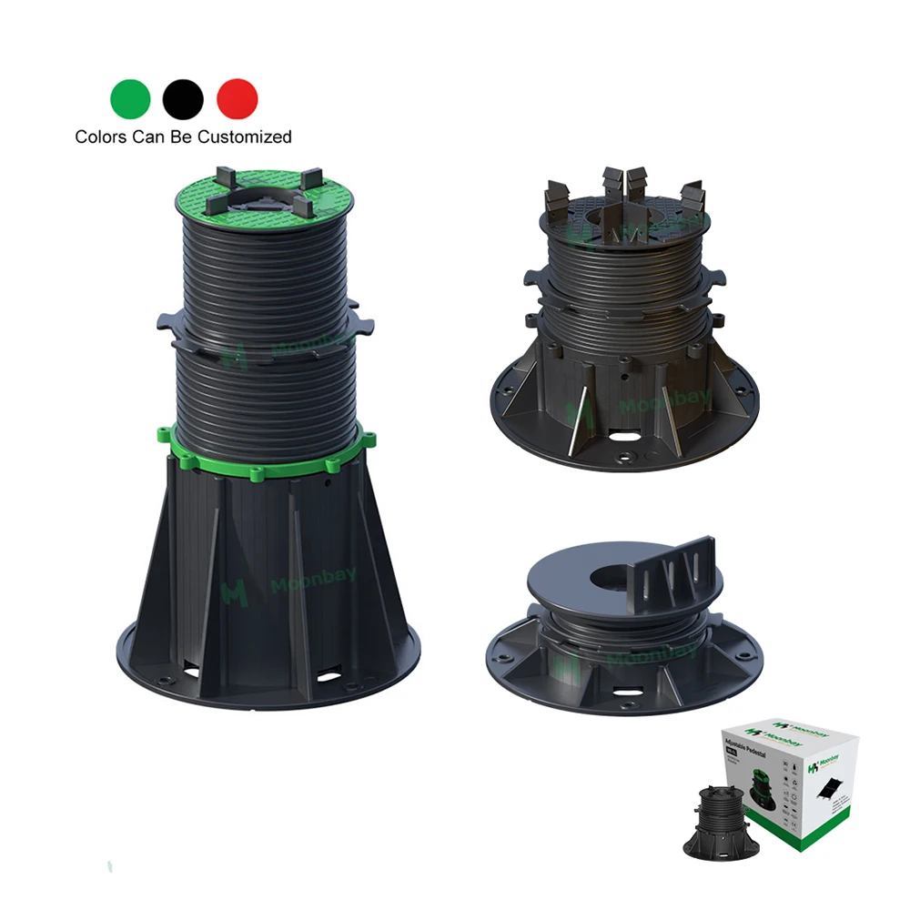 High Quality Self Leveling Tile Support Raised Floor Solution Adjustable Plastic Pedestal
