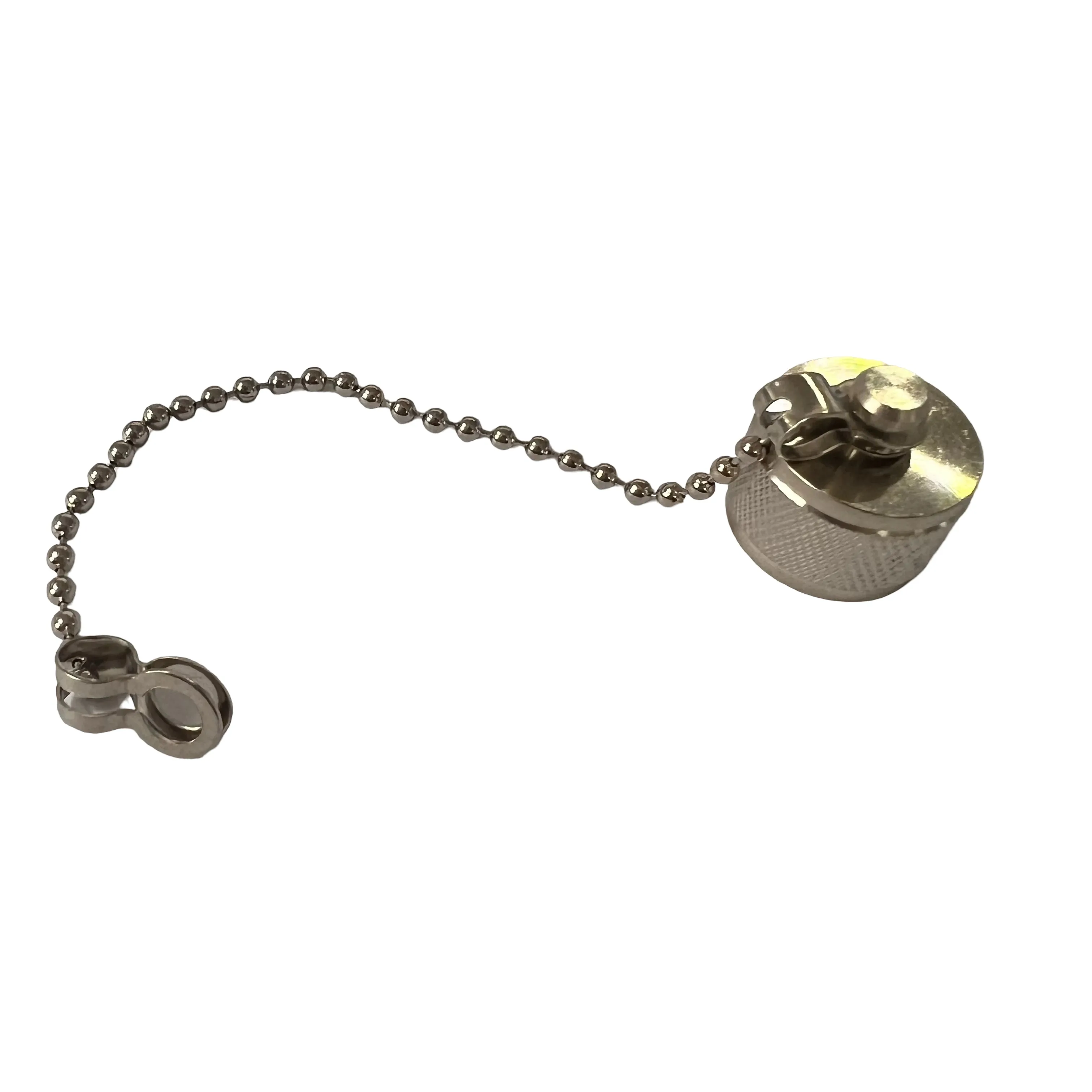 Brass Material Chain Nickel Plating Connector Protector Dust Cap for N Male Rf Coaxial Connector