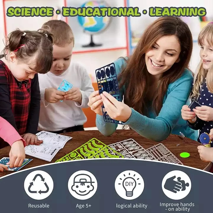 Набор роботов на солнечной батарее 13 в 1, научный робот, строительные игрушки «сделай сам», пазл для раннего развития, игрушки с питанием от солнца