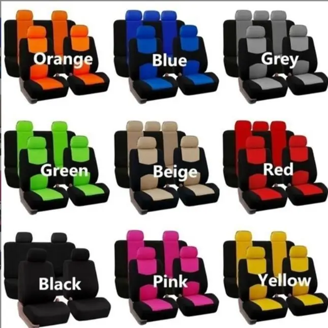 Car Seat Covers Full Cover Universal Fit Car Truck Suv Van Hot Stamp