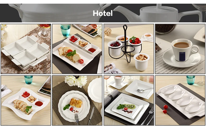 Good Quality square Shape Gold Rim Safety 9 Inch Microwave Flat Plate for Dinner