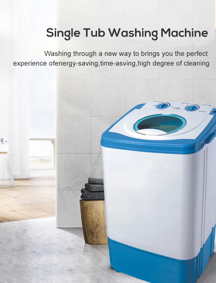 2kg Easy Operation Semiautomatic Portable Mini Single Bucket Washing