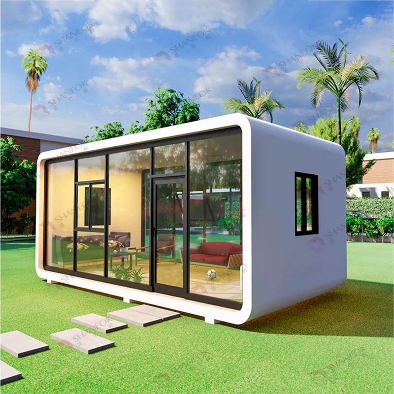 Prefab Detachable Container House Apple Capsule Office Tiny Cabin Indoor Apple Cabin House