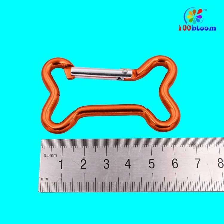 Dog Bone Shape Carabiner Clip Keychain