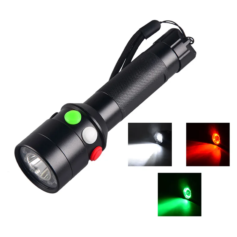 信号灯 鉄道 鉄道信号 3W 6赤6緑1XPE白電球 長距離交通信号トーチ LED懐中電灯