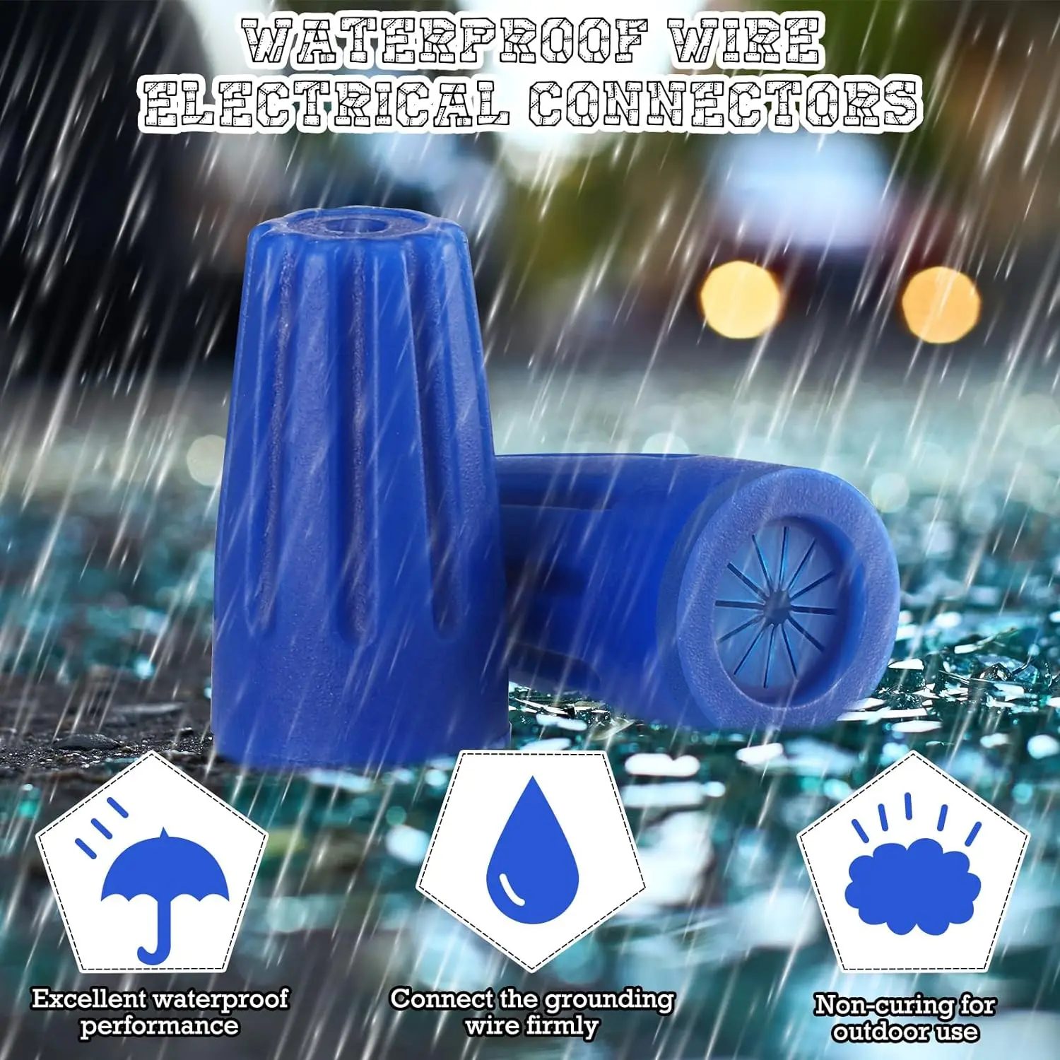 Waterproof Wire Electrical Outdoor Splice Connectors Landscape Terminal