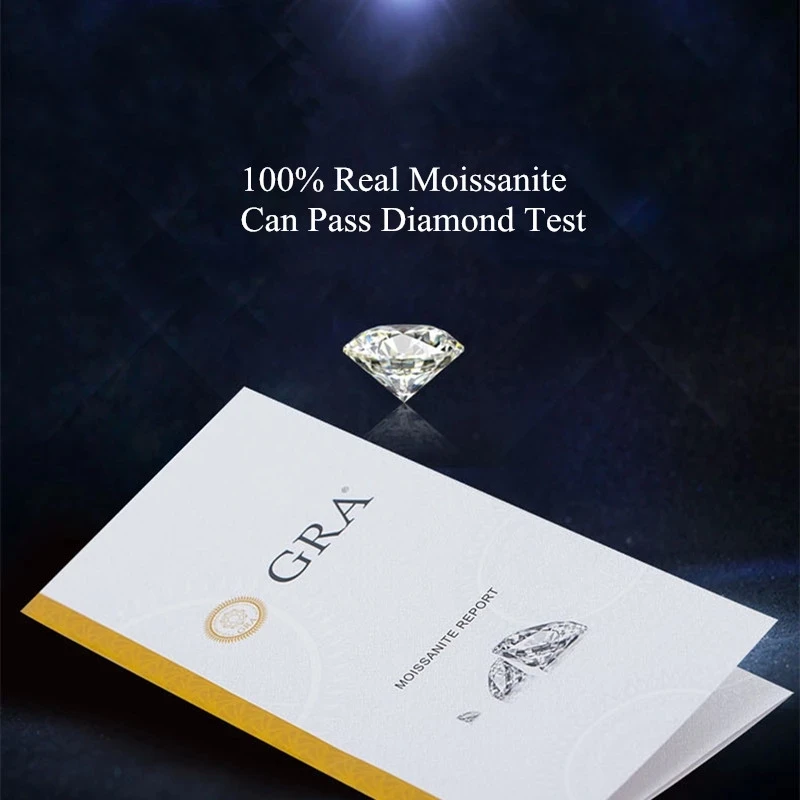 925 Silver 2 ct Round Excellent Cut D Color Pass Diamond Test Moissanite Beads Bracelet Women Classic Wedding Jewelry