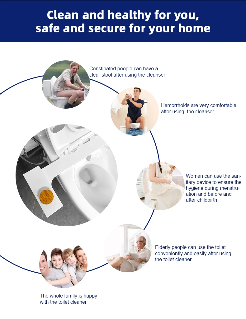 Modern Fresh Water Sprayer Bidet Toilet Attachment Smart Shattaf Bidet De Toilette Dual Nozzle Self-Cleaning Toilet Bidet supplier