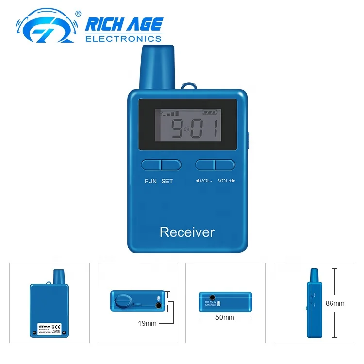 Беспроводная аудиосистема Rich Age 2,4G, два способа использования в туристических гидах