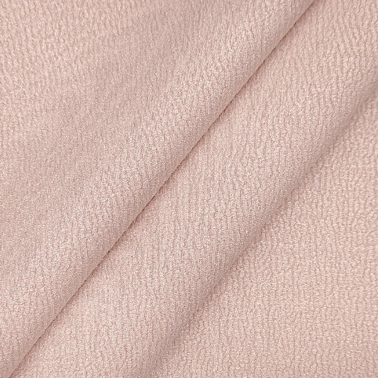 Plain Dyed Stretch Crepe Fabric for Dress, China Wholesale Polyester Thick Crepe Suede Fabrics for Sale/ manufacture