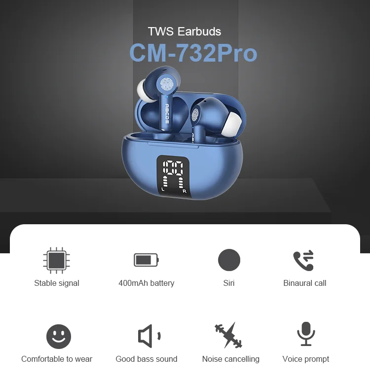JL6973 Chipset TWS Earbuds - Stereo, Waterproof, and