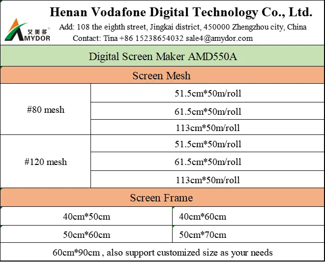 AMD550 Digital Screen Maker, Screen Printing Equipment Screen Printing Press No Need Exposure and Emulsion Needed