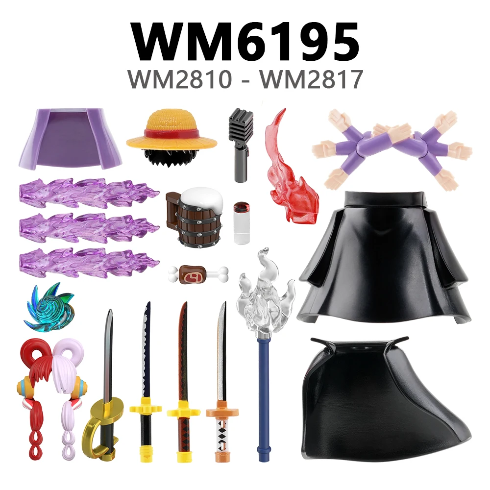 WM6195 Anime Building Blocks - Fun & Education for Kids