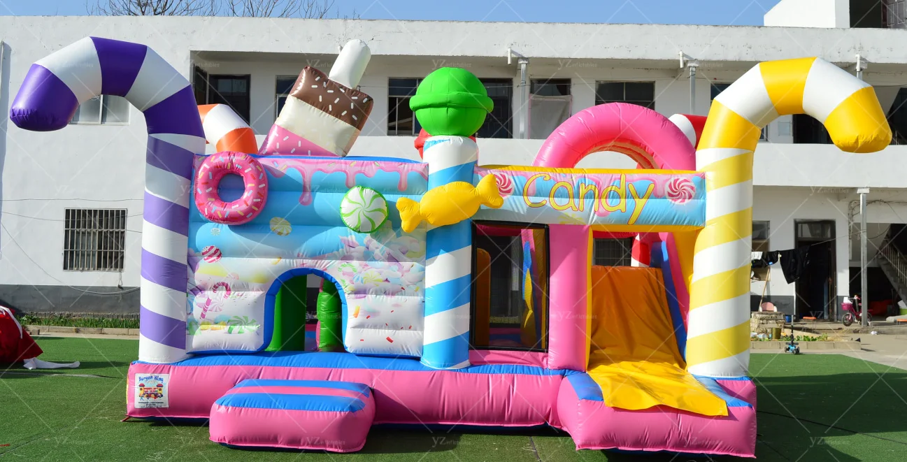 New Design Inflatable rainbow unicorn Bouncer Combo Slide Jump House Inflatable Bouncer unicorn
