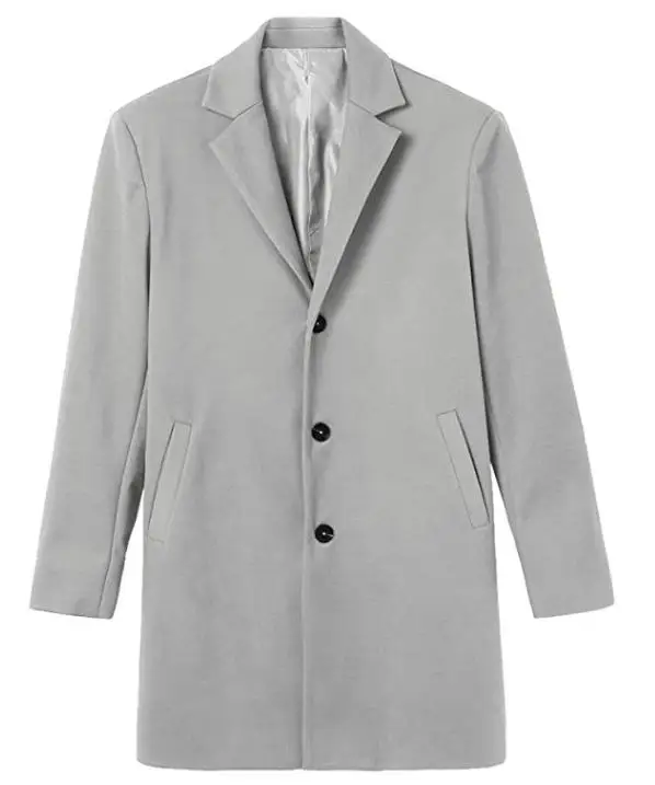 Fall/Winter new men's thick multi-color multi-size trench buckles long coat for men winter coats_voghion.com