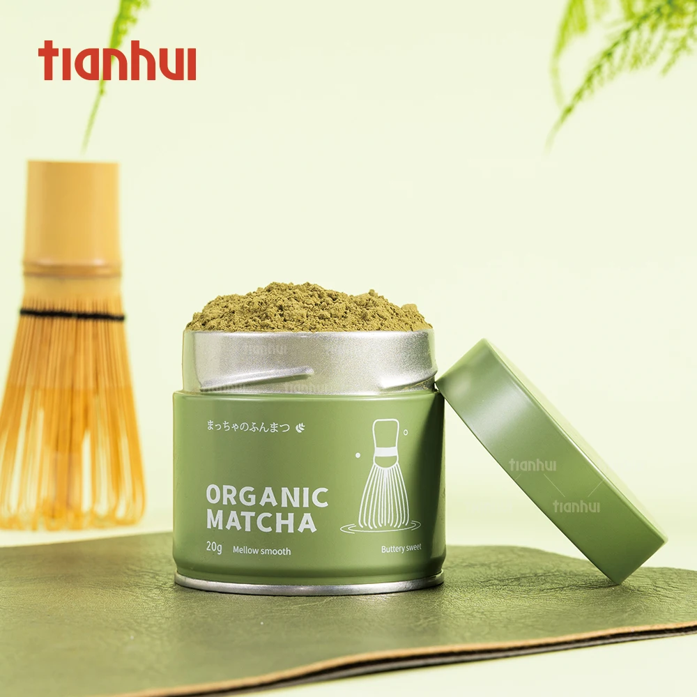 Пустые мини жестяные банки Tianhui, серебряные цилиндрические металлические банки для матча 30 г, 50 г, поставщик пищевого класса, фабрика под заказ