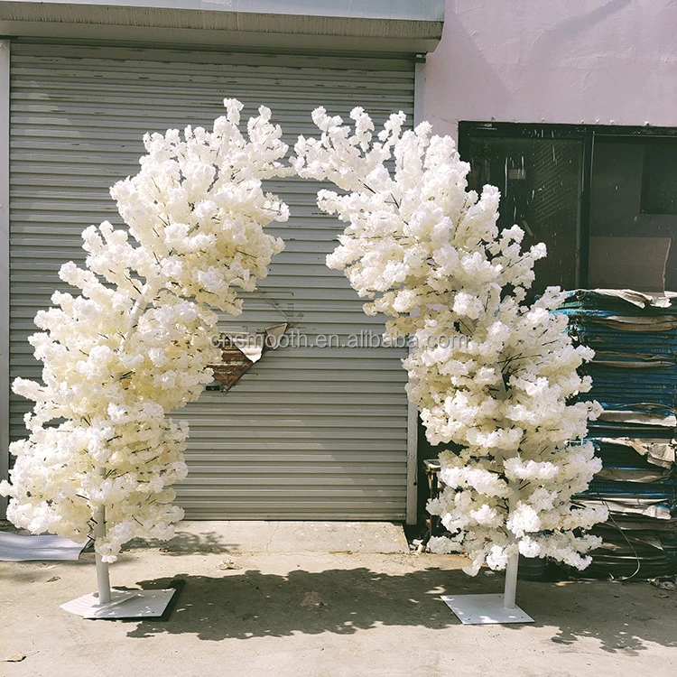 Wedding Entrance Cherry Flower Arch Artificial Cherry Blossom Trees for Walkway Decoration