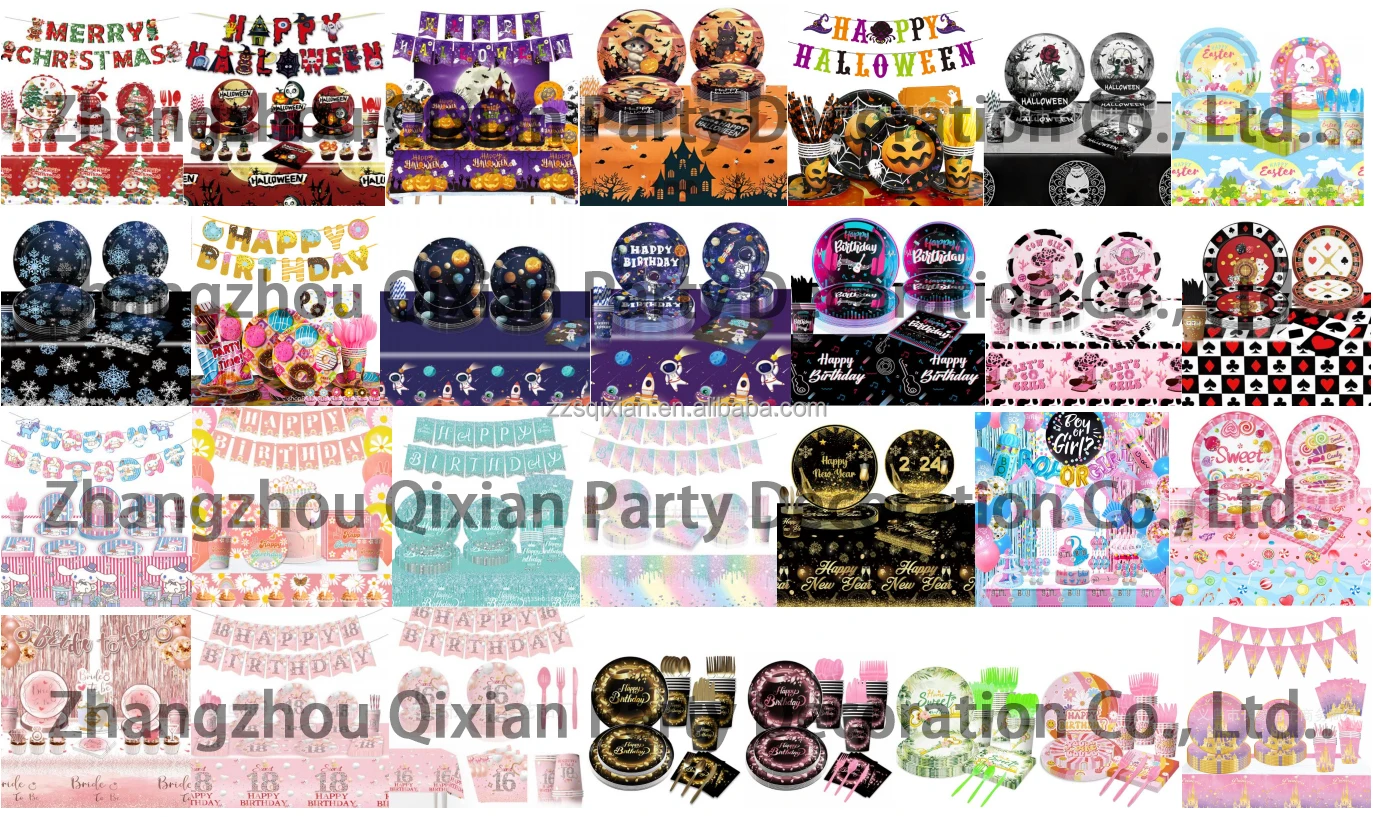 Children's Birthday Party Cartoon Elsa Theme Princess Decorative Paper ...