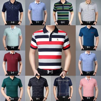 Hot summer polo shirt men 100% cotton summer men's short-sleeved T-shirt