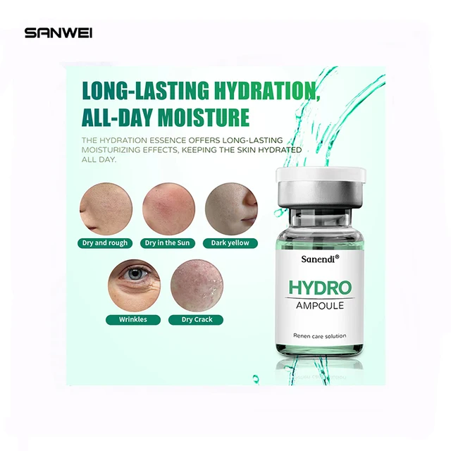 OEM/ODM  Private Label Brightening Hyaluronic Acid Ampoule Instant Lift Anti Aging Peptide Collagen Facial Serum For Skin Care