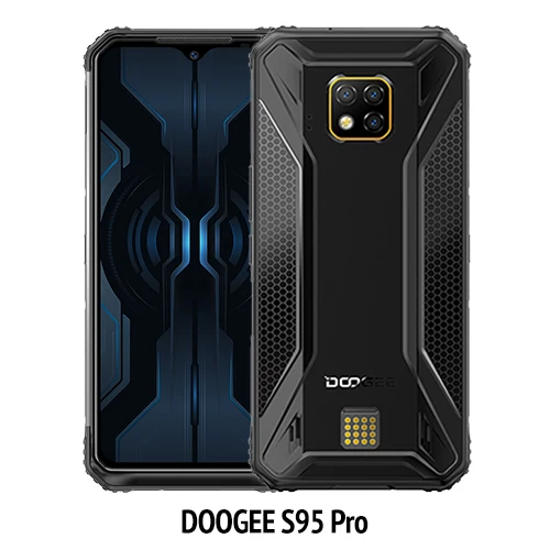 
IP68/IP69K DOOGEE S95 Pro модульная прочный 4g, мобильный телефон с функцией 6,3 дюймов 5150 мАч Helio P90 Octa Core 8 ГБ 128 48MP Cam Android 9,0 