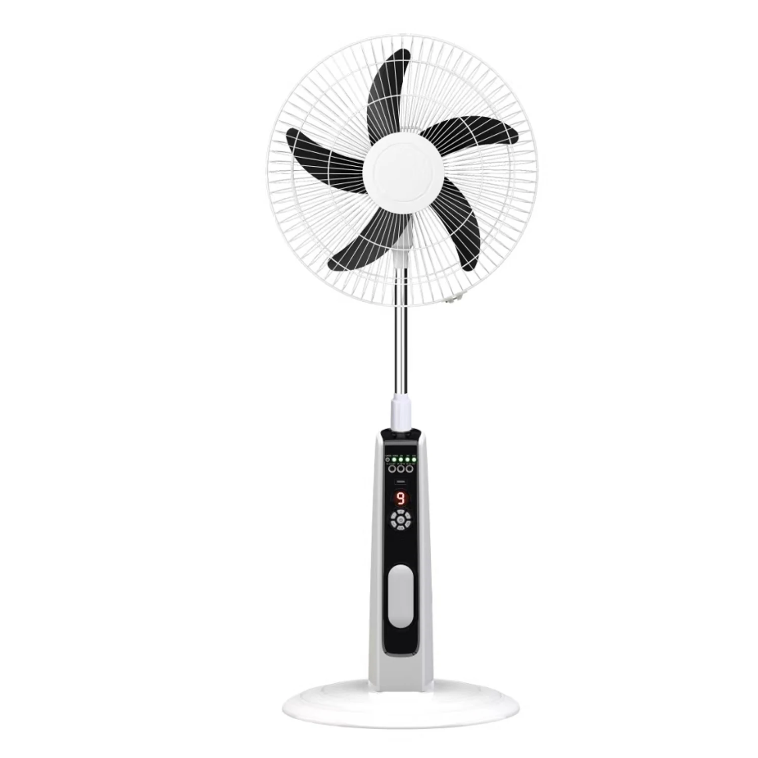 Pedestal Fan, Solar, 35W, Plastic - detail 4