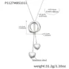 P1127-Collana in acciaio 57 + 5cm