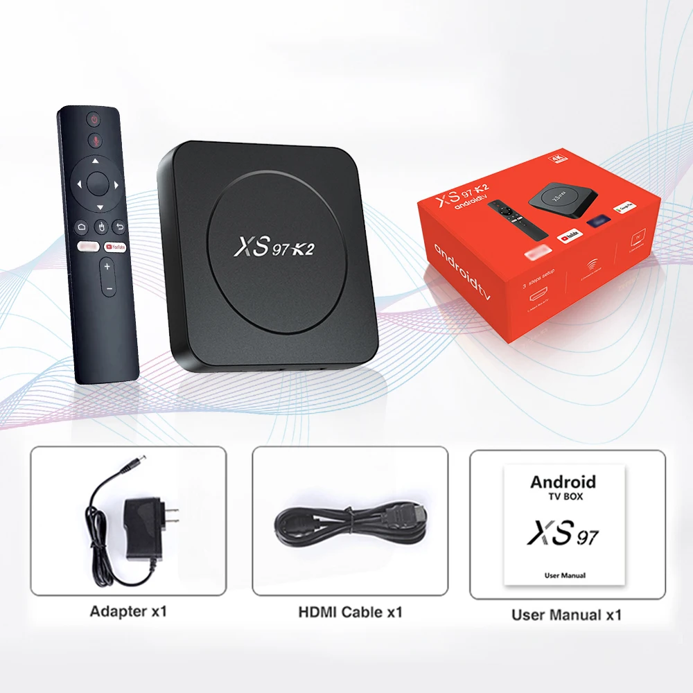 テレビボックス　tvbox XS97 Smart TV Box - 4K Android with 2GB RAM & 16GB Storage