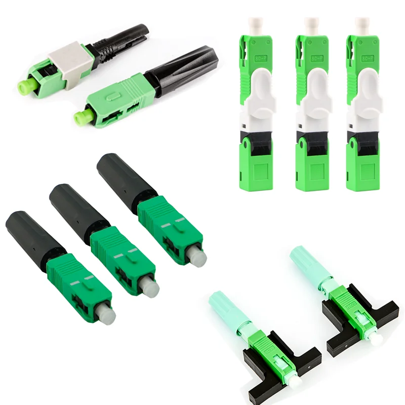 FTTH Fiber Optic Connector SC APC for Drop Cable Waterproof Simplex SC Fast Connector