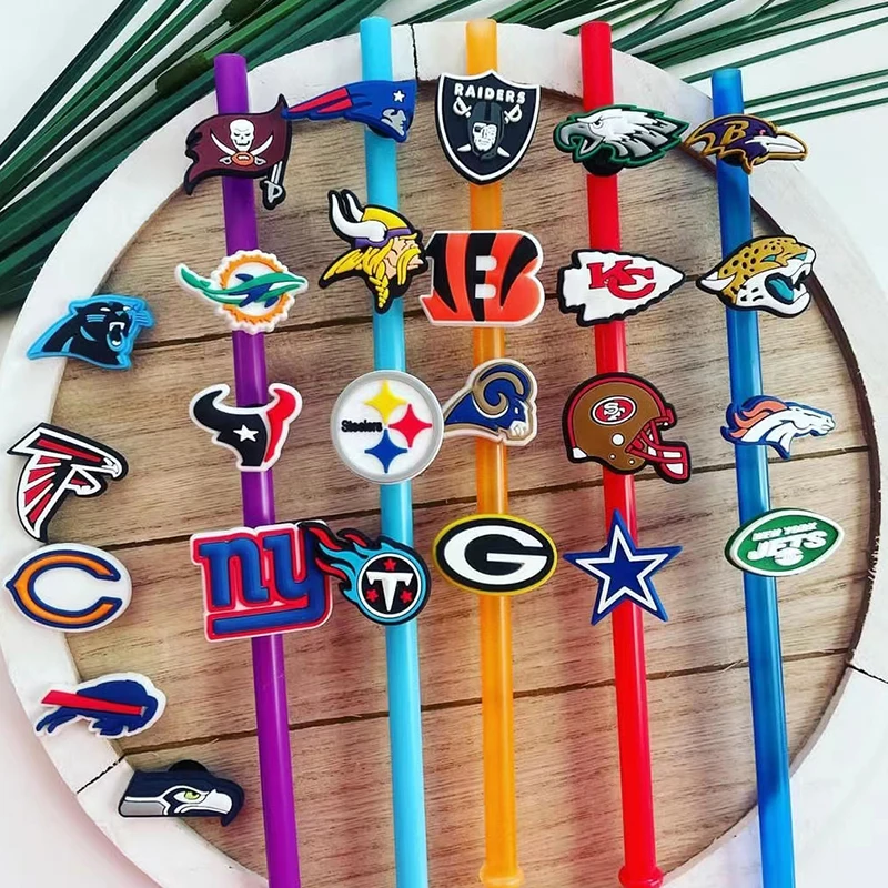 NFL straw toppers