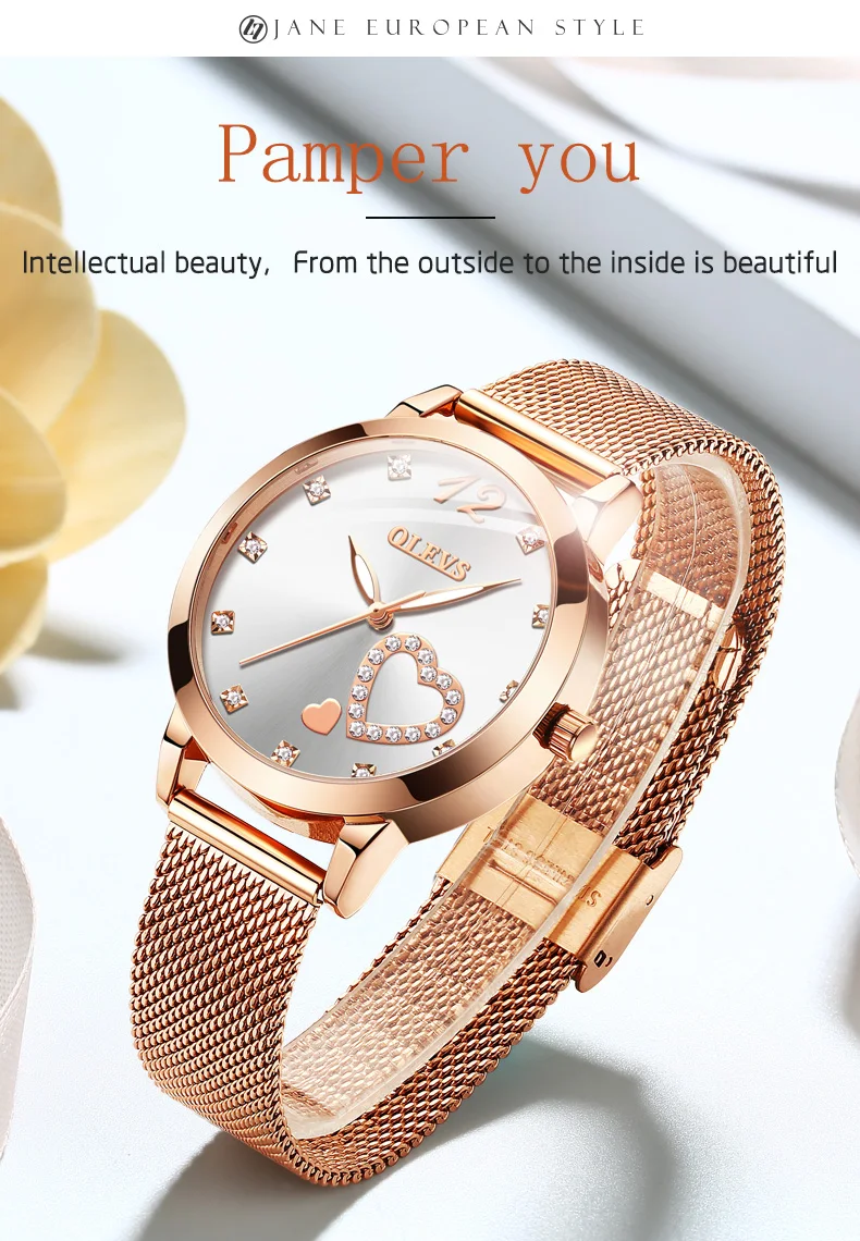 Top Clock OLEVS 5189 Fashion Women Watches Casual Women's Bracelet