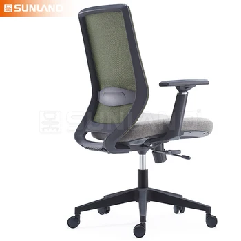 Modern Simple Office Lift Chair with Mesh Ergonomic and Reving Factory Sale Home Study Chair Nylon Base