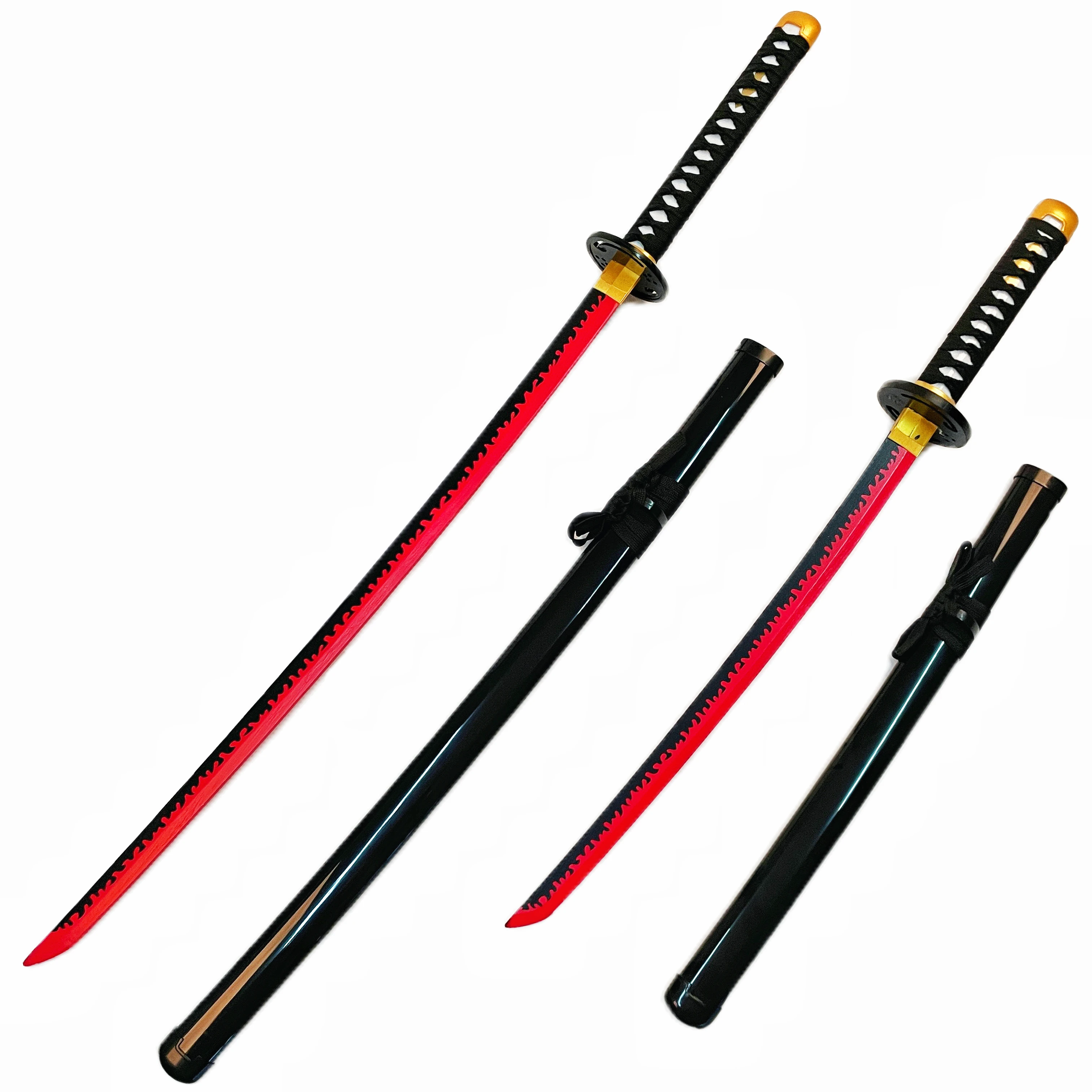 Improved Version Hedao Sword Katana Demon Slayer Sword Tanjiro Black ...