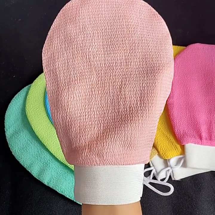 Body Cleaning 100 Natural Custom Exfoliating Gloves Viscose