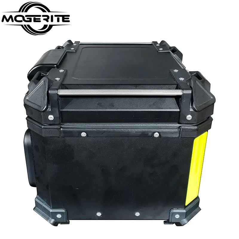 Мотоцикл большой емкости Алюминиевый задний ящик ударопрочный и водонепроницаемый алюминиевый ящик 55Л большой емкости черный